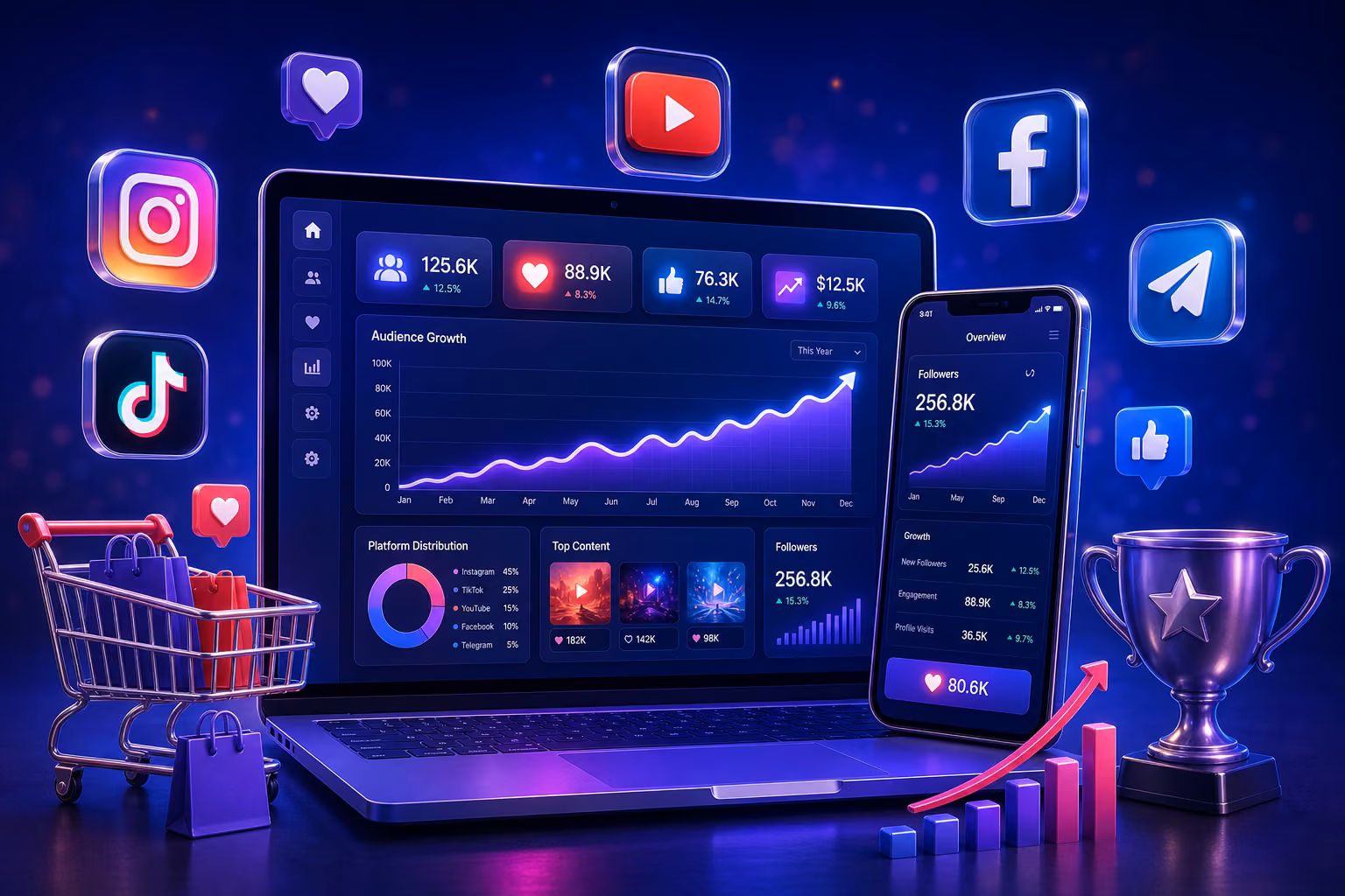 SMM store — grow your social media